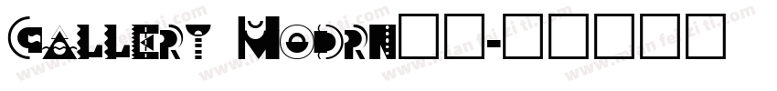 Gallery Modrn字体字体转换